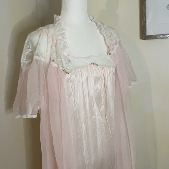 Vintage Val Mode Light pink night gown - Picture 6 of 8